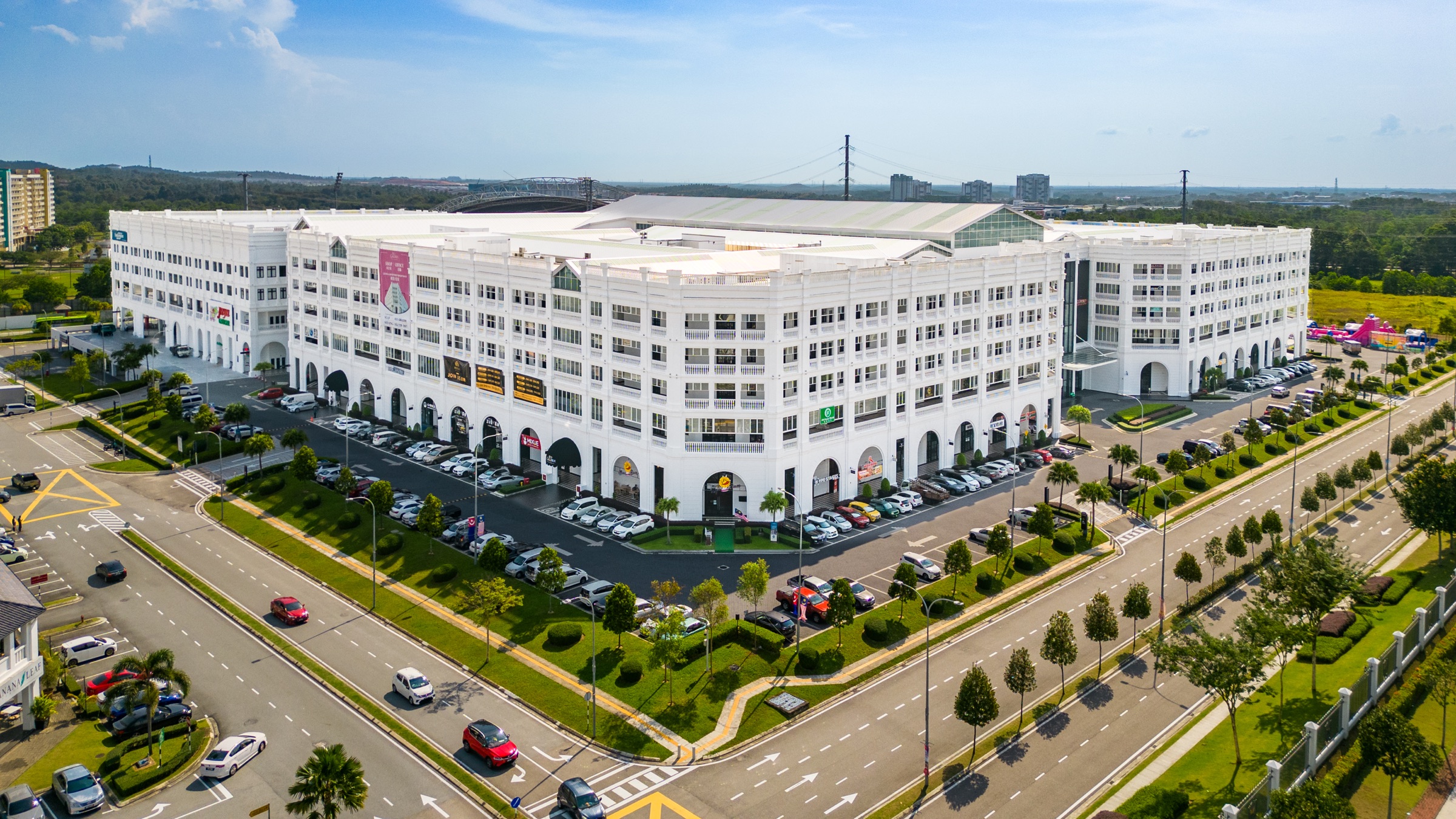 Eco Galleria 位于 Eco Botanic 的航拍景观